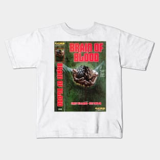 Brain Of Blood VHS box cover Kids T-Shirt